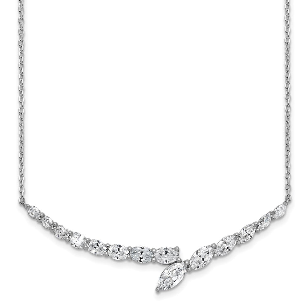 14K Weißgold 4 Ct. Im Labor Gezüchtet Diamant Vs/si+ G+ 16 Zoll Halskette