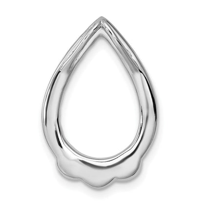14K Weißgold Im Labor Gezüchtet Diamant Vs/si+ G+ Tropfen Kette Anhänger