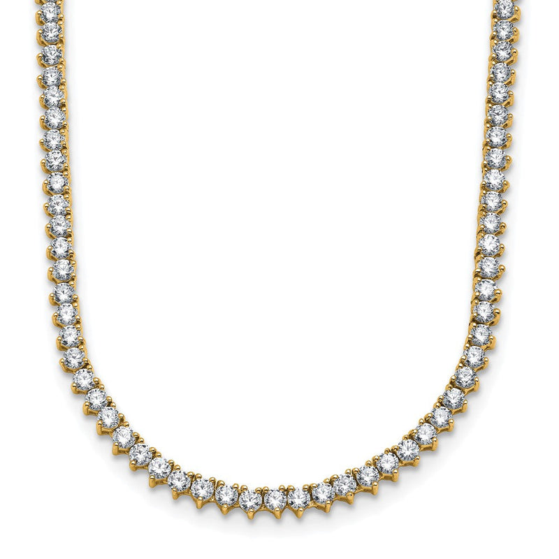 14K Gelbgold True Origin 8 1/10 Karat Im Labor Gezüchtet Diamant Vs Def 20 Zoll Tennis Halskette