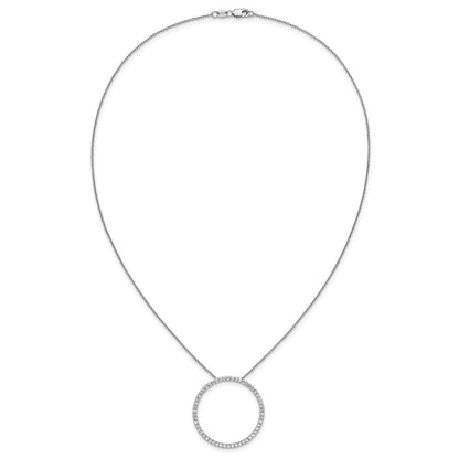 14K Weißgold True Origin 1 Karat Im Labor Gezüchtet Diamant Vs Def 18 Zoll Memoire Anhänger Halskette