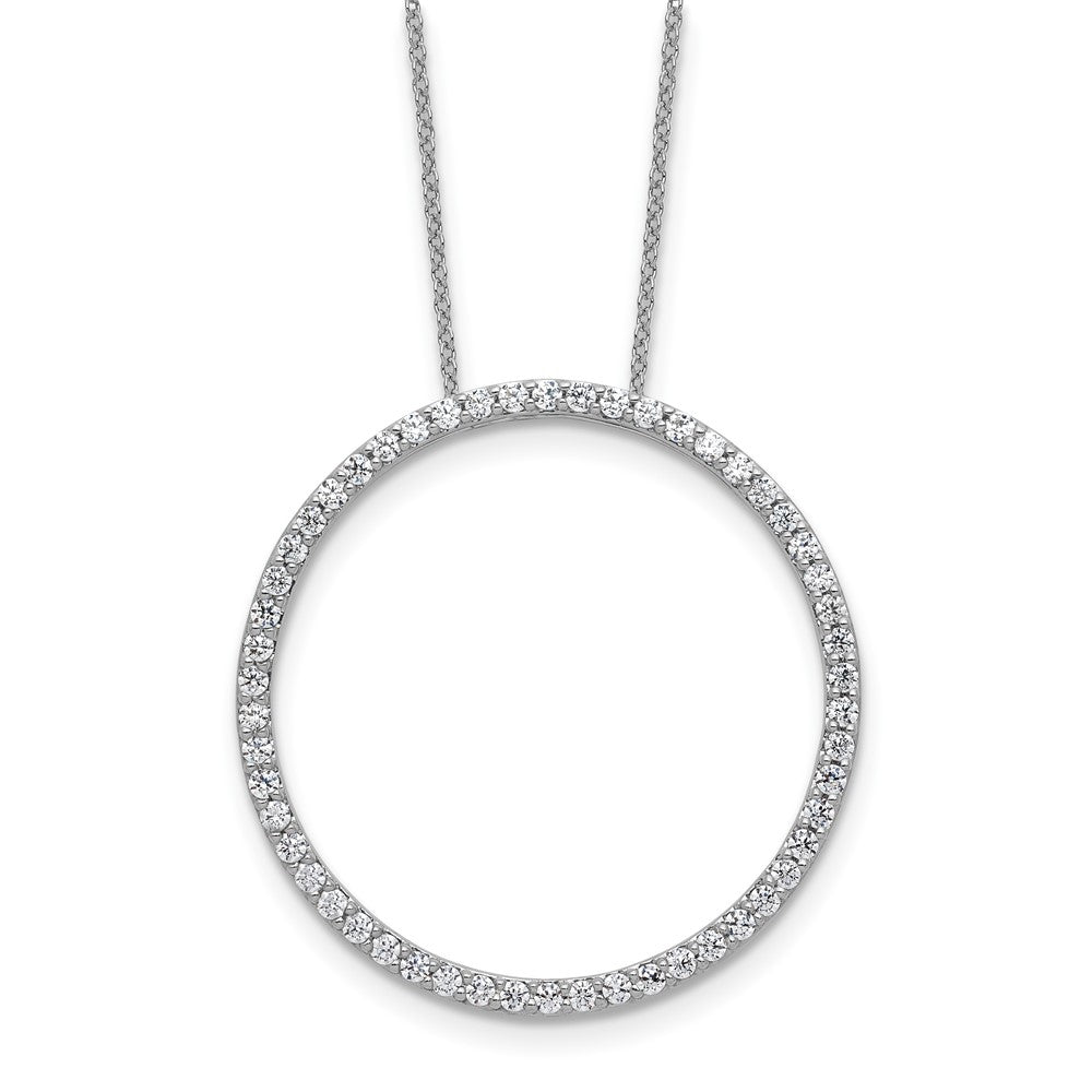 14K Weißgold True Origin 1 Karat Im Labor Gezüchtet Diamant Vs Def 18 Zoll Memoire Anhänger Halskette