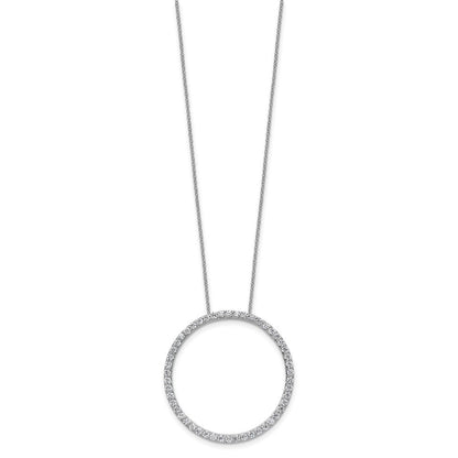 14K Weißgold True Origin 1 1/2 Karat Im Labor Gezüchtet Diamant Vs Def 18 Zoll Memoire Anhänger Halskette