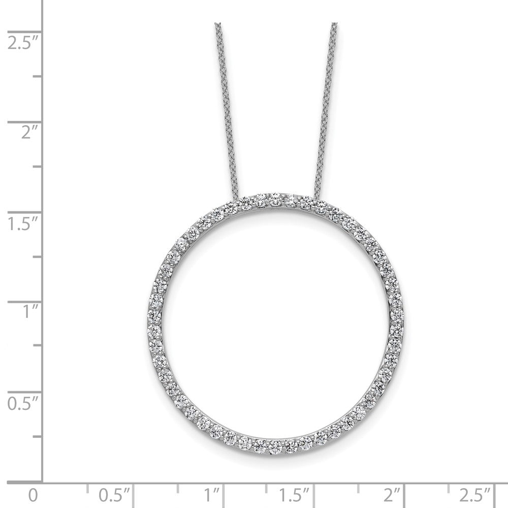 14K Weißgold True Origin 1 1/2 Karat Im Labor Gezüchtet Diamant Vs Def 18 Zoll Memoire Anhänger Halskette