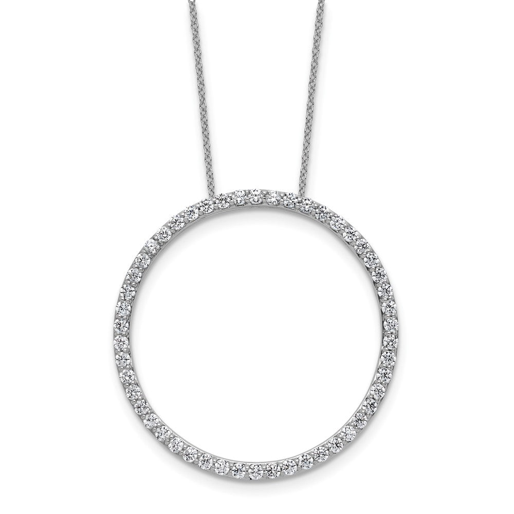 14K Weißgold True Origin 1 1/2 Karat Im Labor Gezüchtet Diamant Vs Def 18 Zoll Memoire Anhänger Halskette