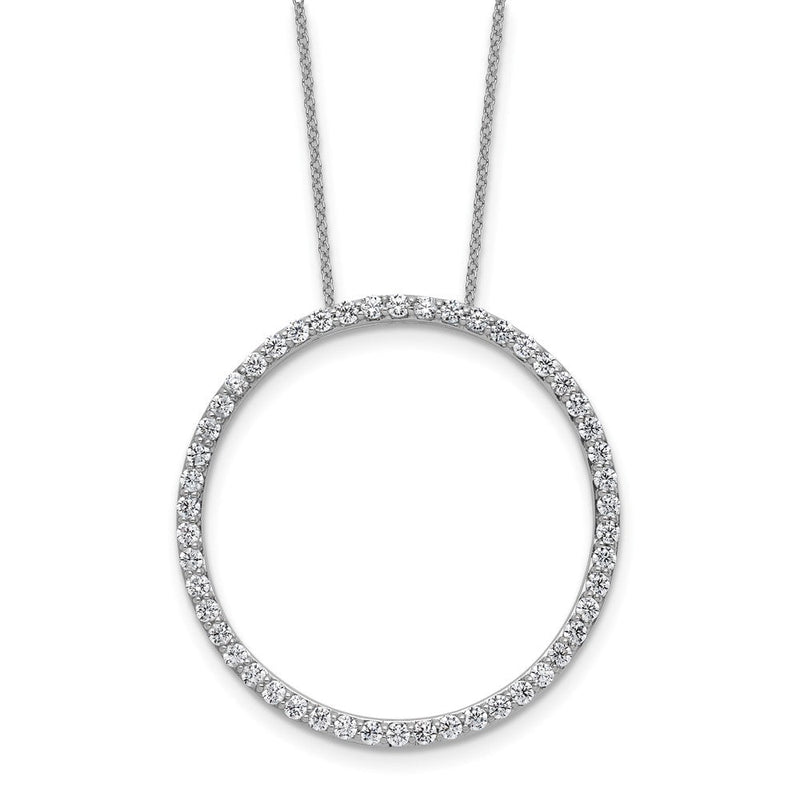 14K Weißgold True Origin 1 1/2 Karat Im Labor Gezüchtet Diamant Vs Def 18 Zoll Memoire Anhänger Halskette
