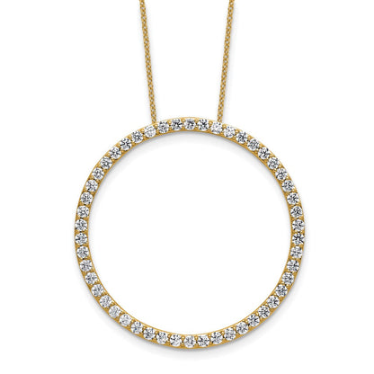 14K Gelbgold True Origin 2 Karat Im Labor Gezüchtet Diamant Vs Def 18 Zoll Memoire Anhänger Halskette