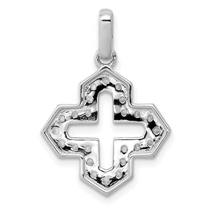 14k Weißgold Fancy-Anhänger mit 0,5 ct. echten Diamanten