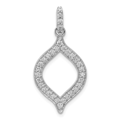 14 K Weißgold Diamant-Anhänger, ausgefallenes Design, 0,5 ct. Echte Diamanten