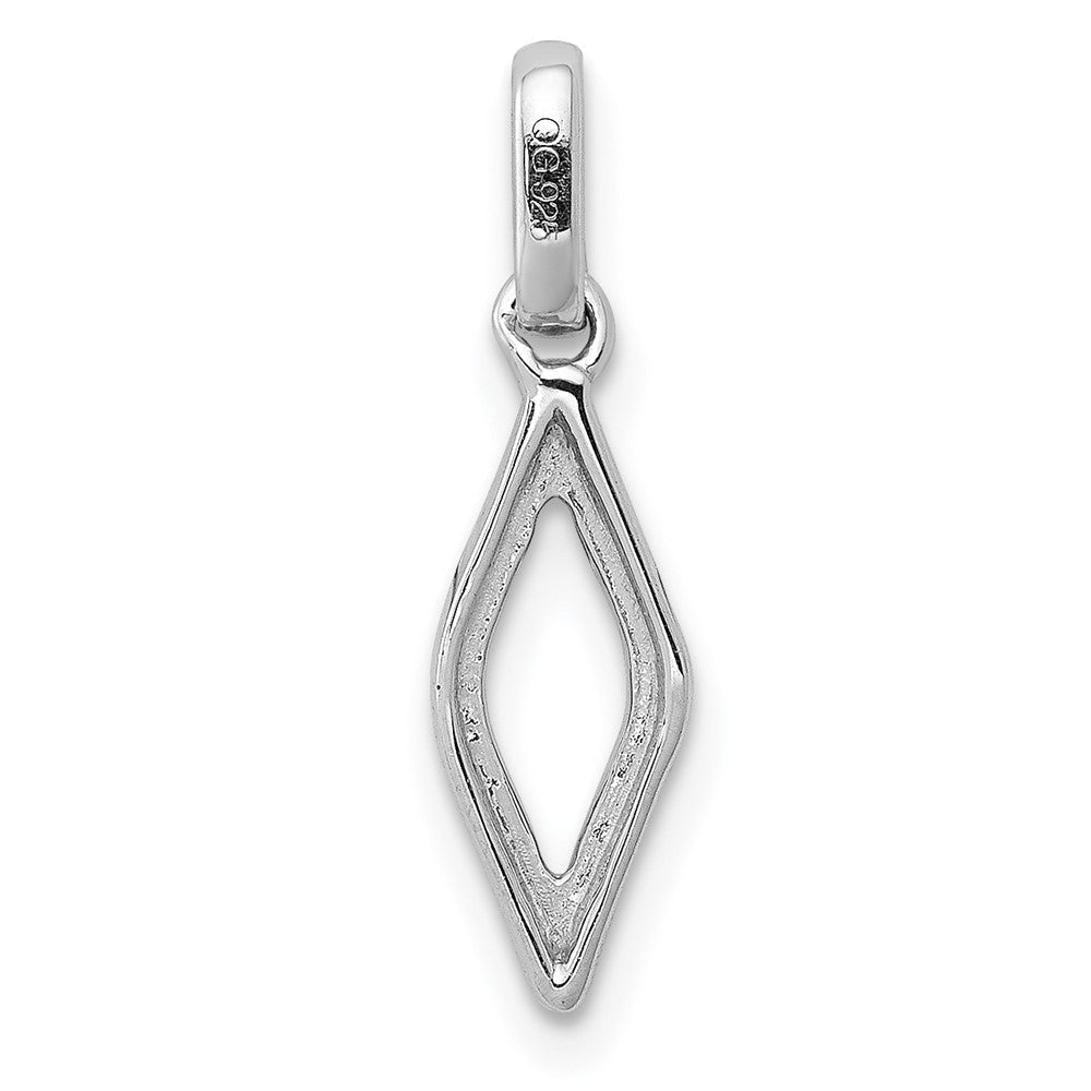 14K Weißgold Diamant-Anhänger, Fancy, mit 0,5 ct. echten Diamanten