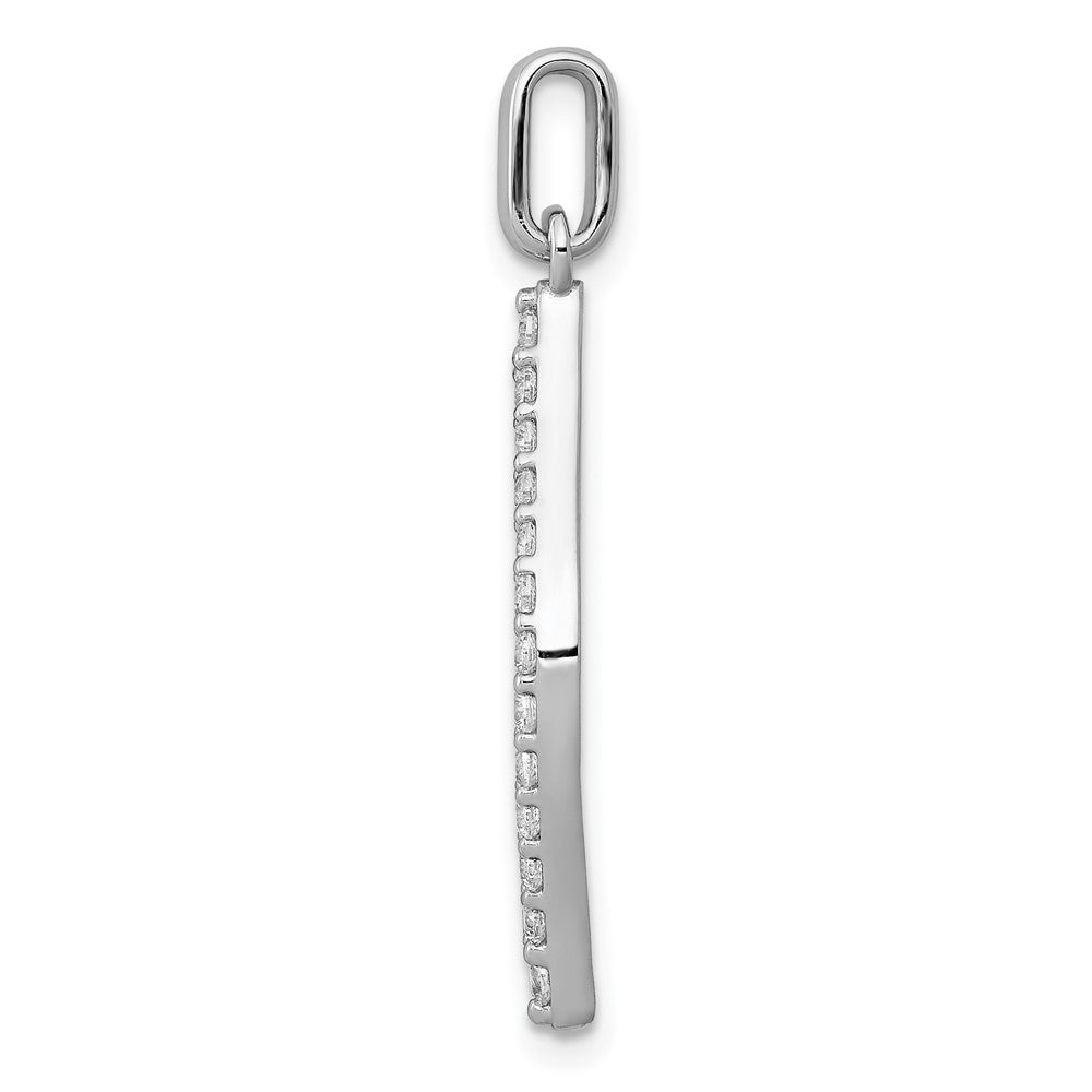 14K Weißgold Anhänger, geometrisches Fashion-Design, 0,5 ct. im Labor gezüchtete Diamanten VS/SI+ G+