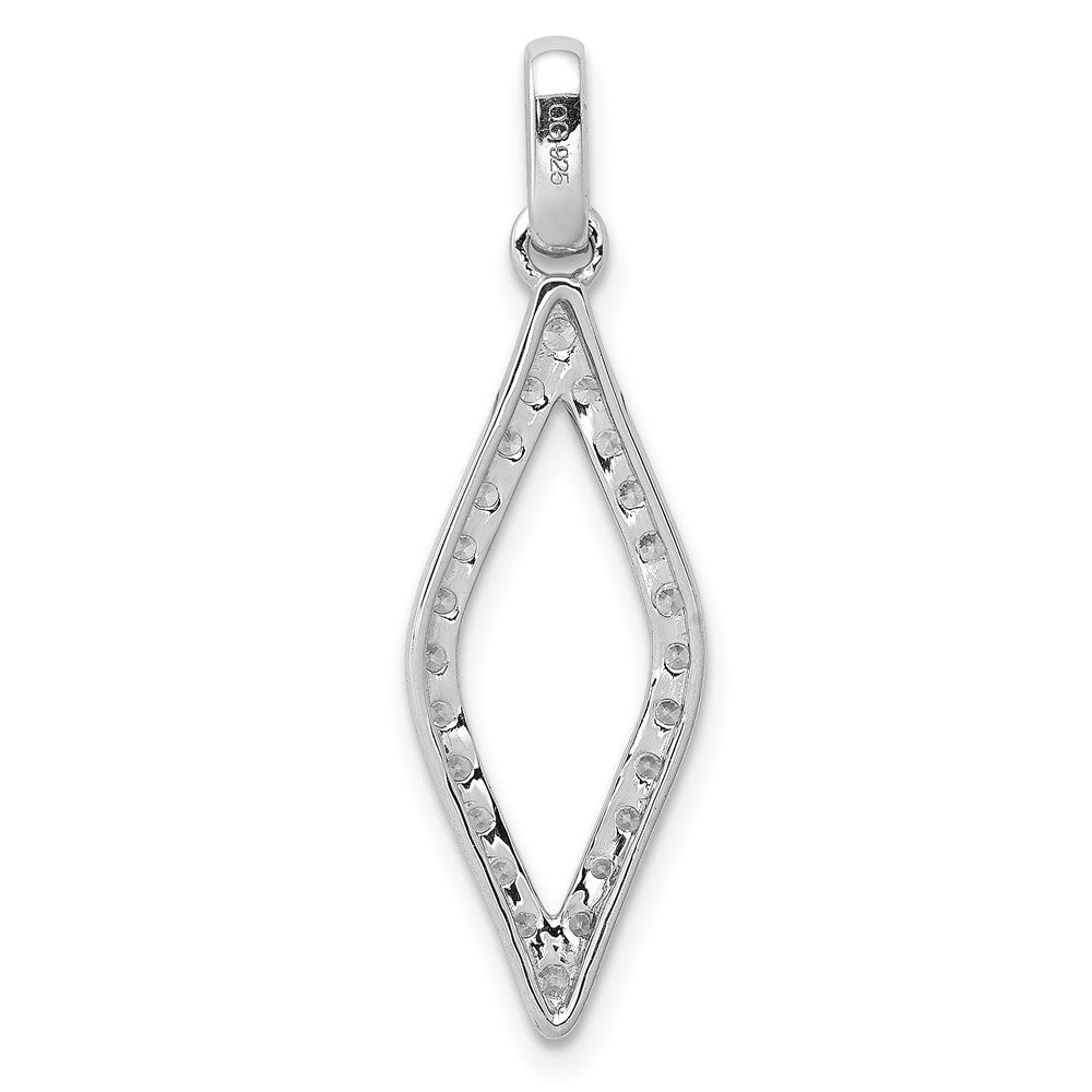 14K Weißgold 0,1 ct. Echtdiamant Fantasie-Anhänger