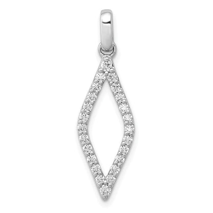 14K Weißgold 0,1 ct. Echtdiamant Fantasie-Anhänger