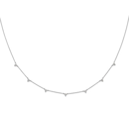 14K Weißgold True Origin 1 Karat Im Labor Gezüchtet Diamant Vs Def Multi Station 18 Zoll Halskette
