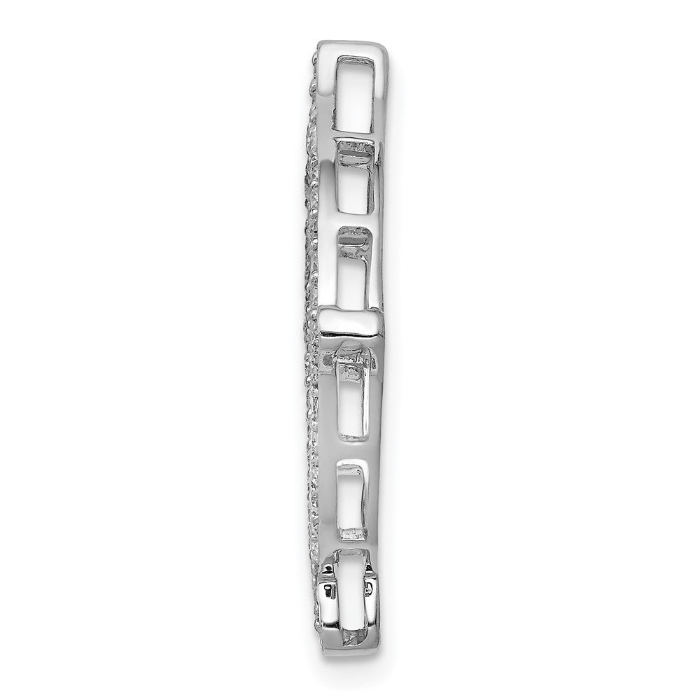 14K Weißgold 1/2ct. Echt Diamant Fantasie Kette Anhänger