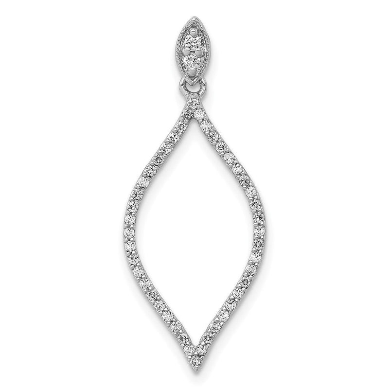 14K Weißgold Anhänger mit 0,25 ct. echtem Diamant