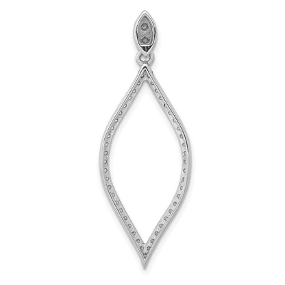 14K Weißgold Anhänger mit 0,5 ct. echtem Diamant
