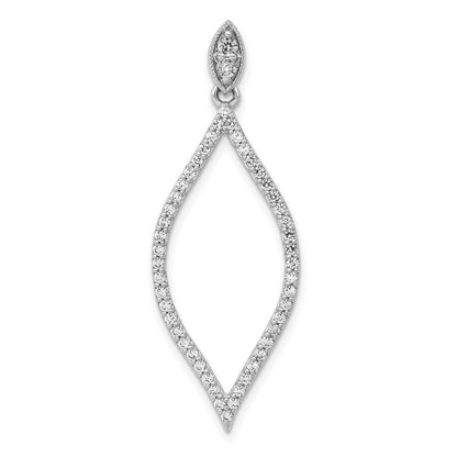 14K Weißgold Anhänger mit 0,5 ct. echtem Diamant