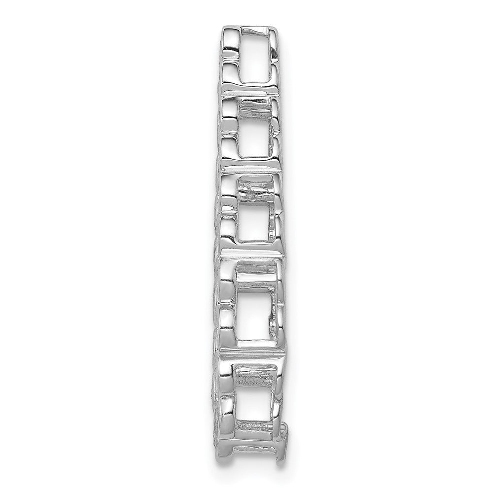 14K Weißgold 1/4ct. Echt Diamant Tropfen Kette Anhänger
