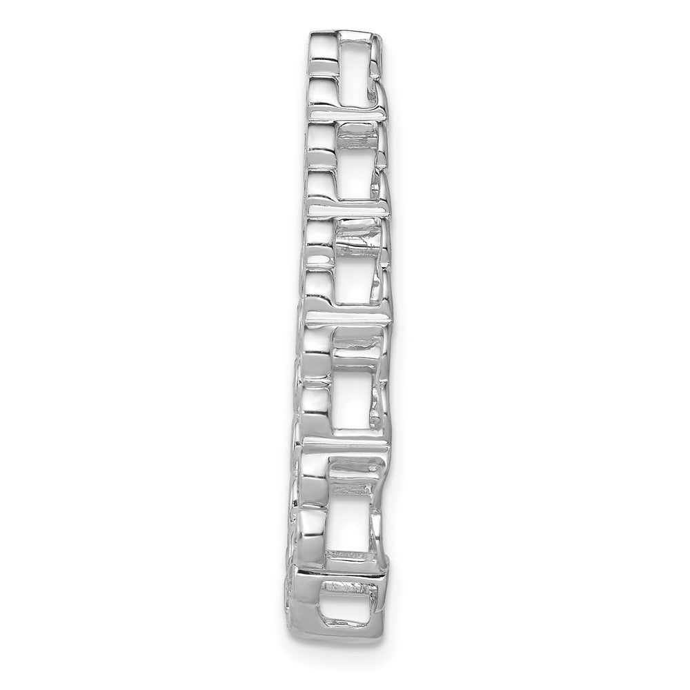 14K Weißgold 1/2ct. Echt Diamant Tropfen Kette Anhänger