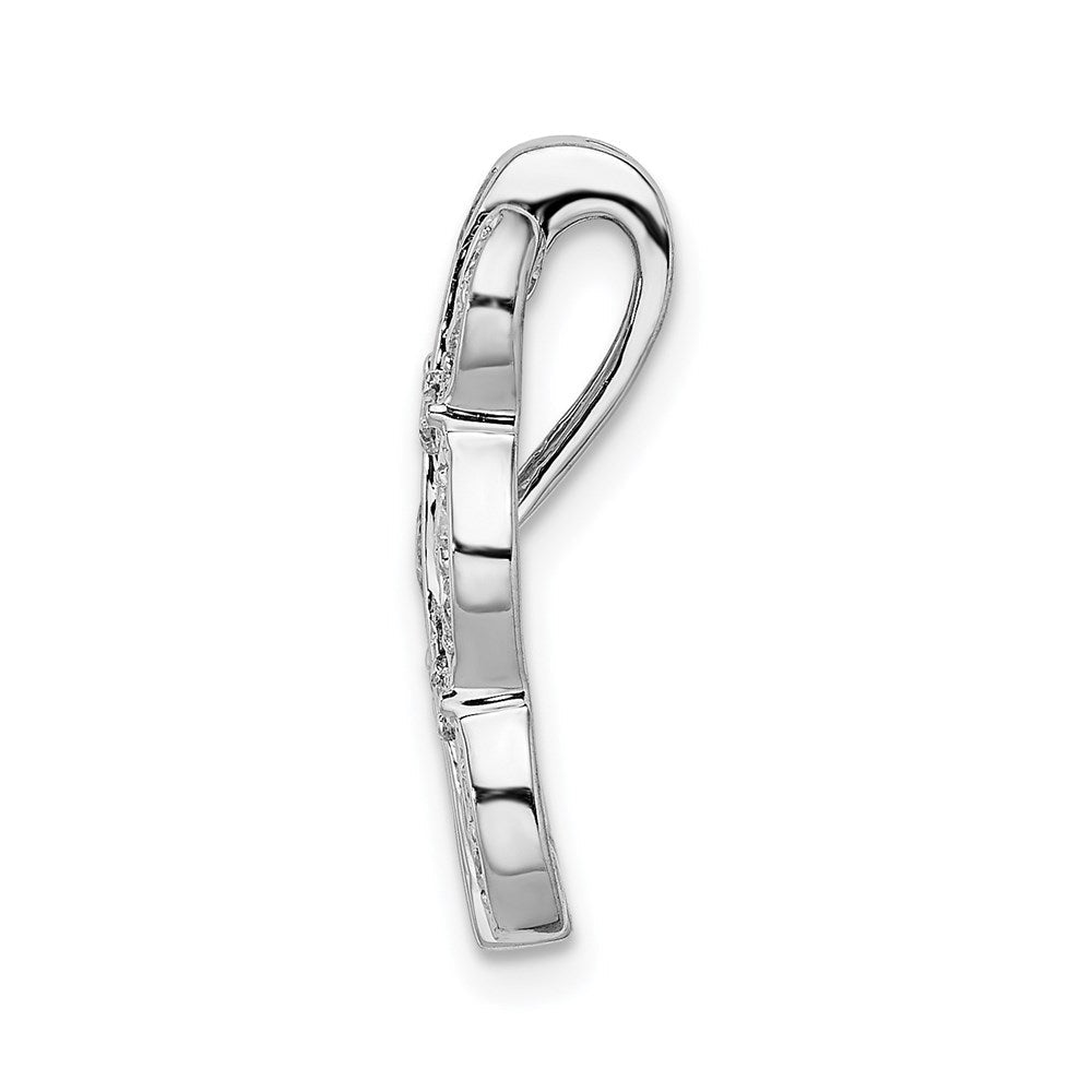 14K Weißgold Echt Diamant & Smaragd Fantasie Kette Anhänger
