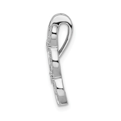 14K Weißgold Echt Diamant &.54 Rubin Fantasie Kette Anhänger