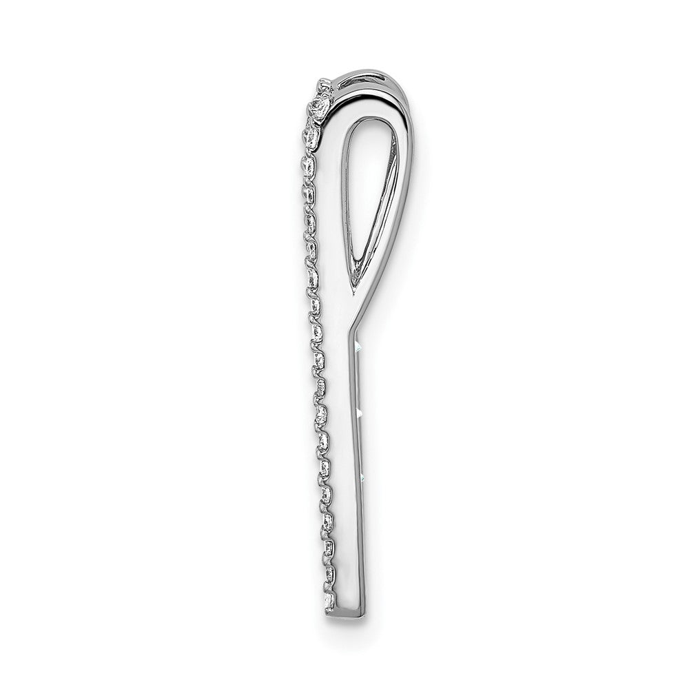 14K Weißgold Echt Diamant und Smaragd Fantasie Kette Anhänger