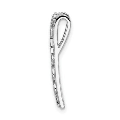 14K Weißgold Echt Diamant Und.24 Rubin Fantasie Kette Anhänger