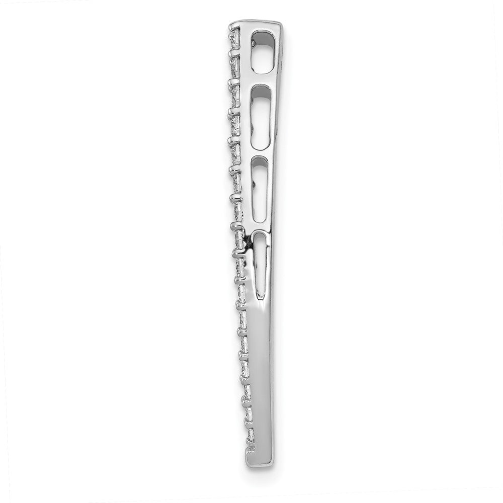 14K Weißgold 1/2ct. Echt Diamant Fantasie Kette Anhänger