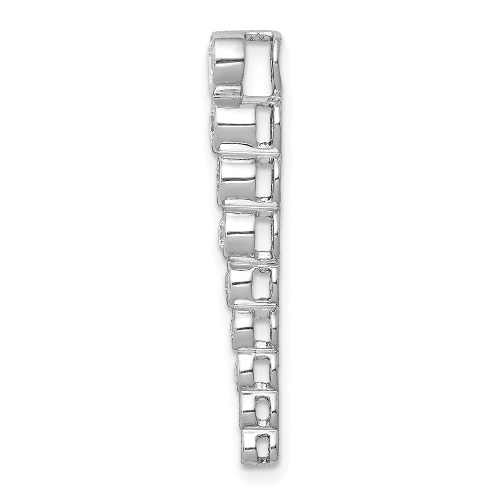 14K Weißgold 1/2ct. Echt Diamant Fantasie Kette Anhänger