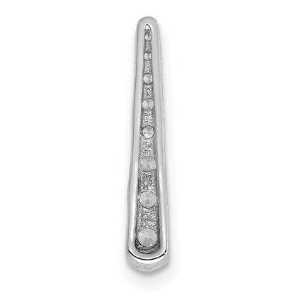 14K Weißgold 1/4ct. Echt Diamant Fantasie Kette Anhänger
