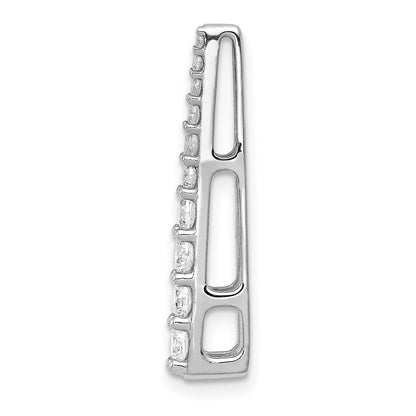 14K Weißgold 1/2ct. Echt Diamant Fantasie Kette Anhänger