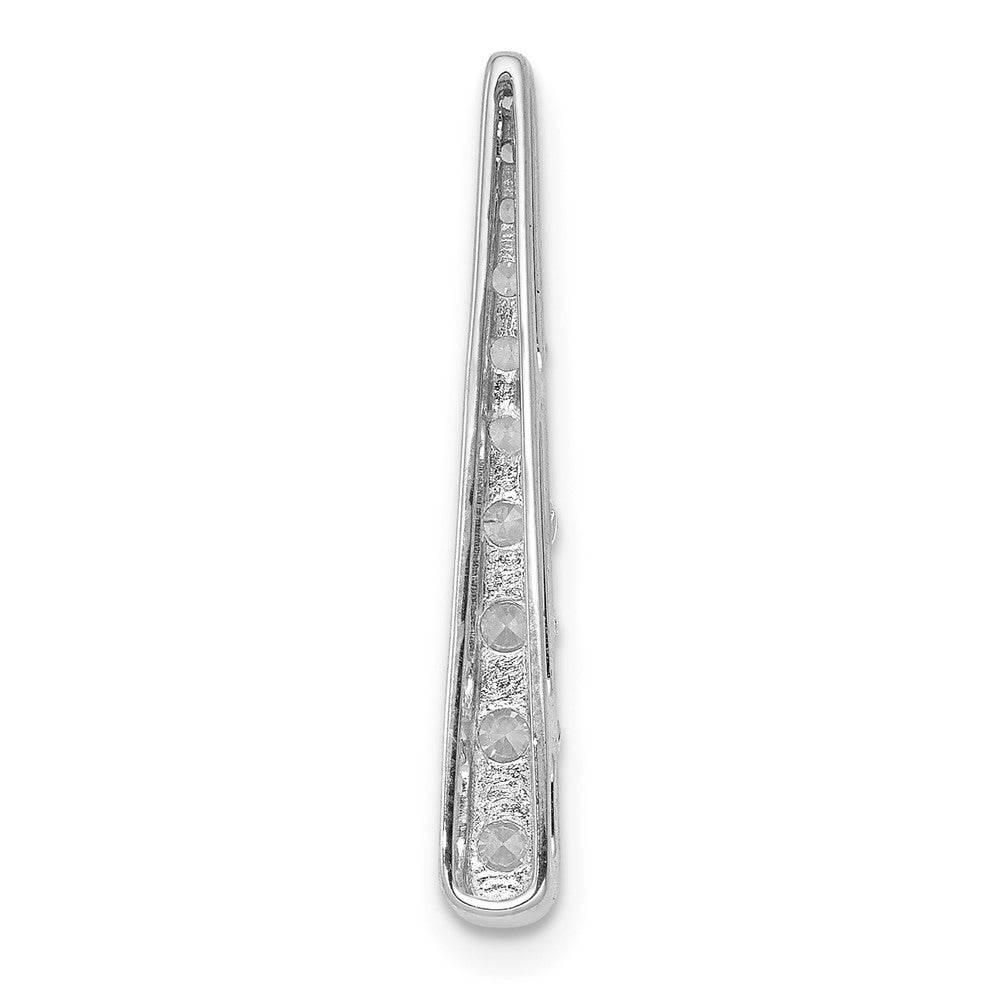 14K Weißgold 1/2ct. Echt Diamant Fantasie Kette Anhänger