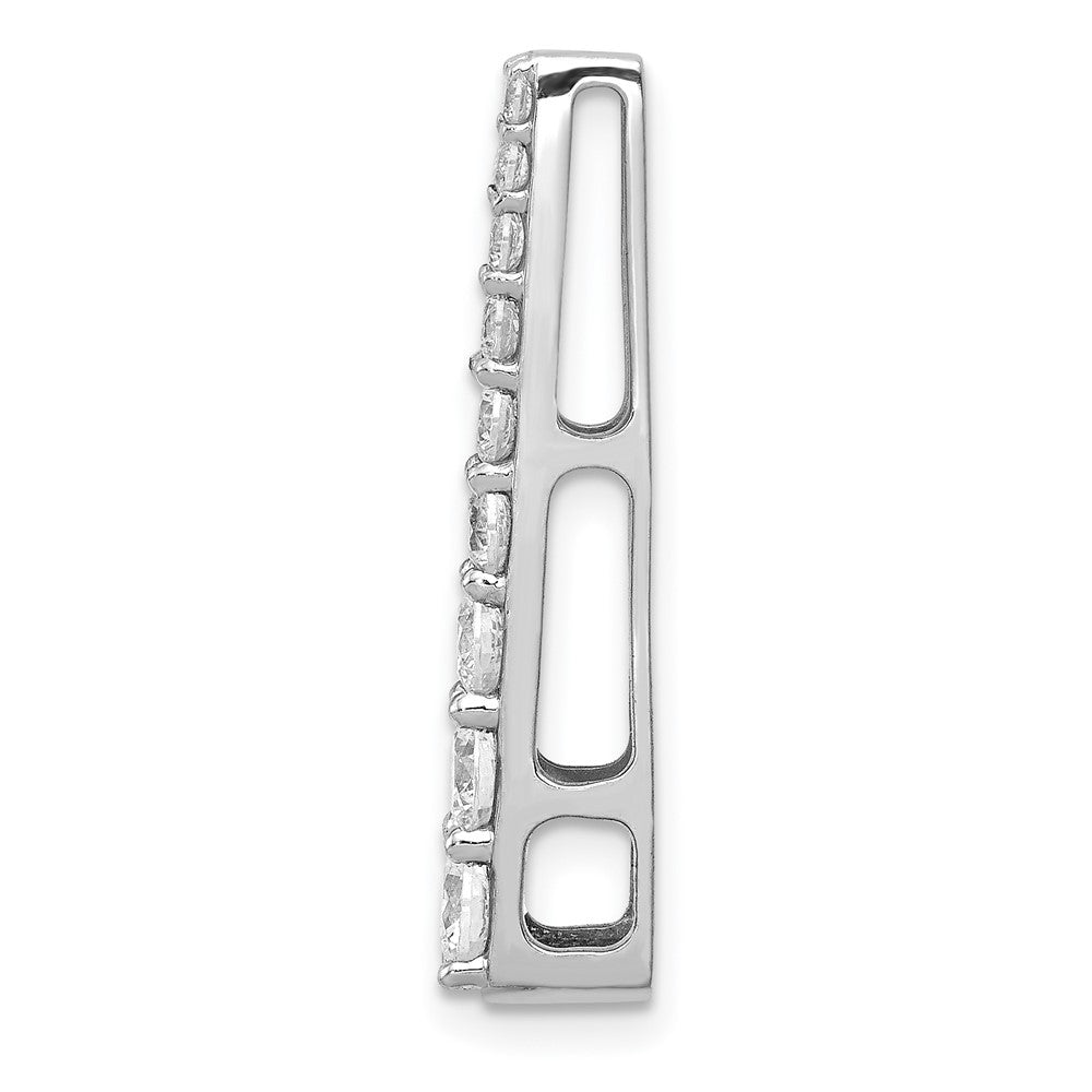 14K Weißgold 3/4ct. Echt Diamant Fantasie Kette Anhänger