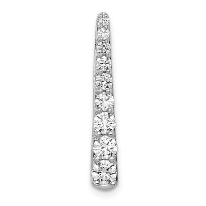 14K Weißgold 3/4ct. Echt Diamant Fantasie Kette Anhänger
