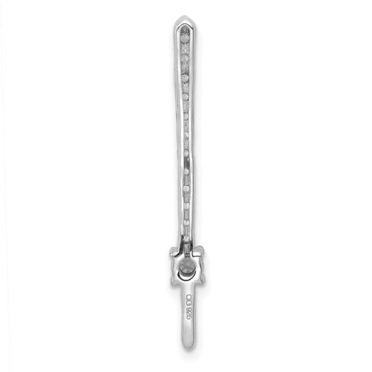 14K Weißgold 1/3ct. Echt Diamant Fantasie Kette Anhänger