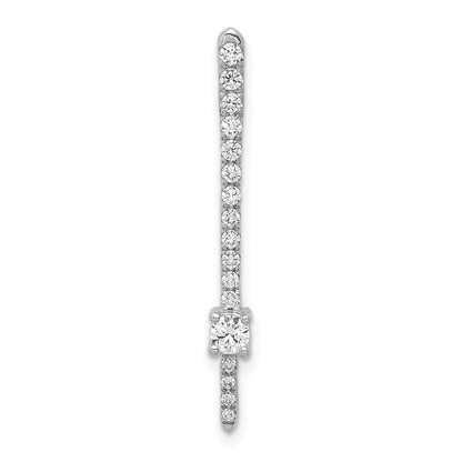 14K Weißgold 1/3ct. Echt Diamant Fantasie Kette Anhänger