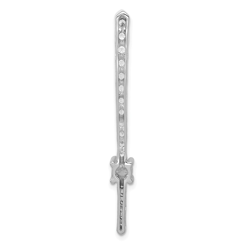 14K Weißgold 1ct. Echt Diamant Fantasie Kette Anhänger
