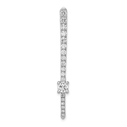 14K Weißgold 1ct. Echt Diamant Fantasie Kette Anhänger