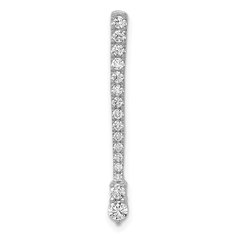 14K Weißgold 1/3ct. Echt Diamant Fantasie Kette Anhänger