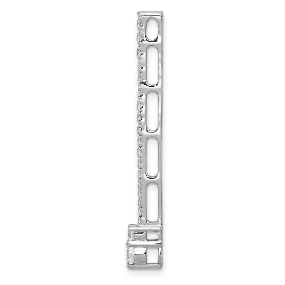 14K Weißgold 5/8ct. Echt Diamant Fantasie Kette Anhänger