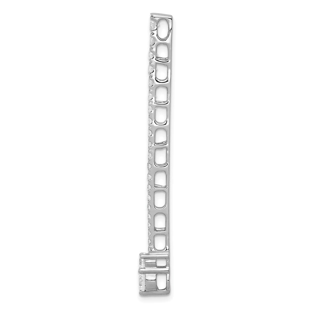 14K Weißgold 1ct. Echt Diamant Fantasie Kette Anhänger