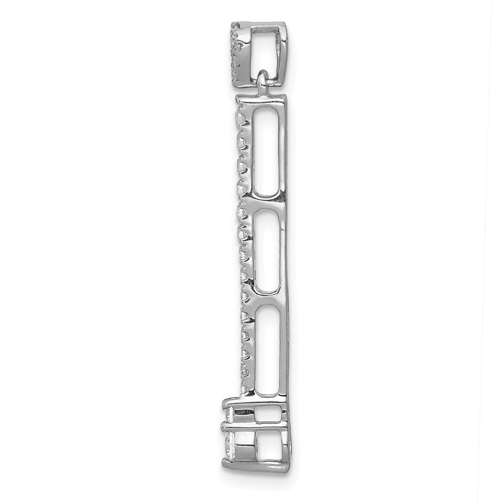 14 Karat Weißgold Fancy-Anhänger mit 0,3 ct. echten Diamanten
