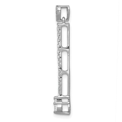 14 Karat Weißgold Fancy-Anhänger mit 0,3 ct. echten Diamanten
