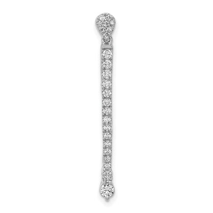 14 Karat Weißgold Fancy-Anhänger mit 0,3 ct. echten Diamanten