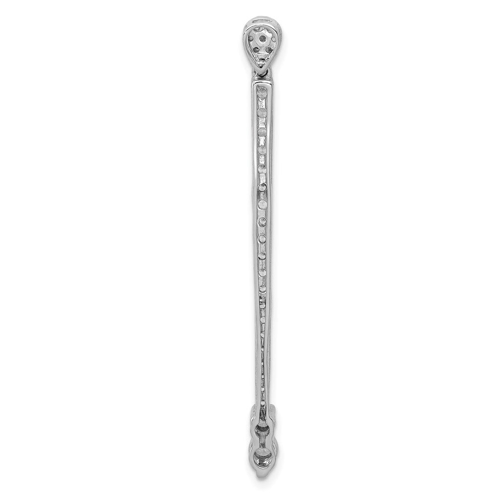 14K Weißgold Anhänger mit 0,625 ct. echten Diamanten, Fancy-Design