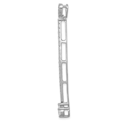 14K Weißgold Anhänger mit 1 ct. echten Diamanten, Fantasieform