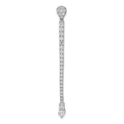 14K Weißgold Anhänger mit 1 ct. echten Diamanten, Fantasieform