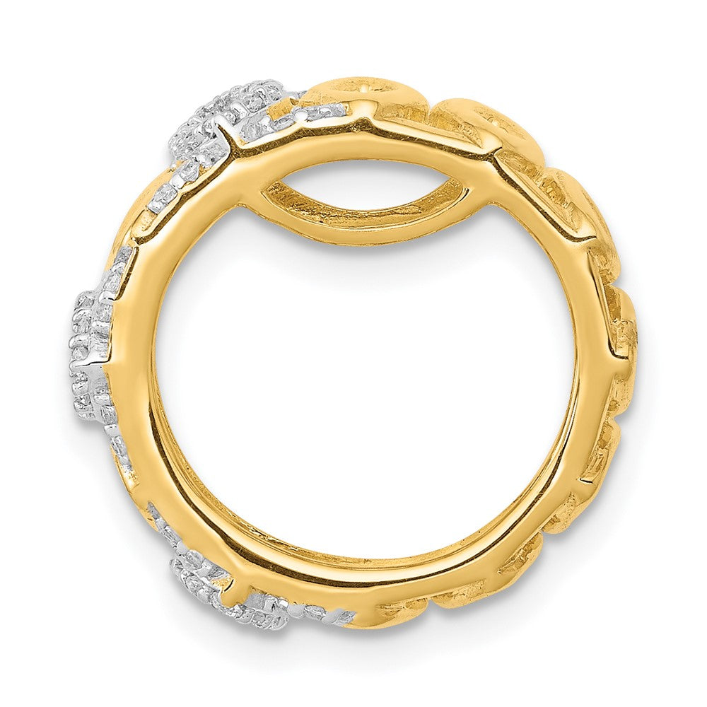 14K Gelbgold 1/4ct. Echt Diamant Fantasie Rund Kette Anhänger