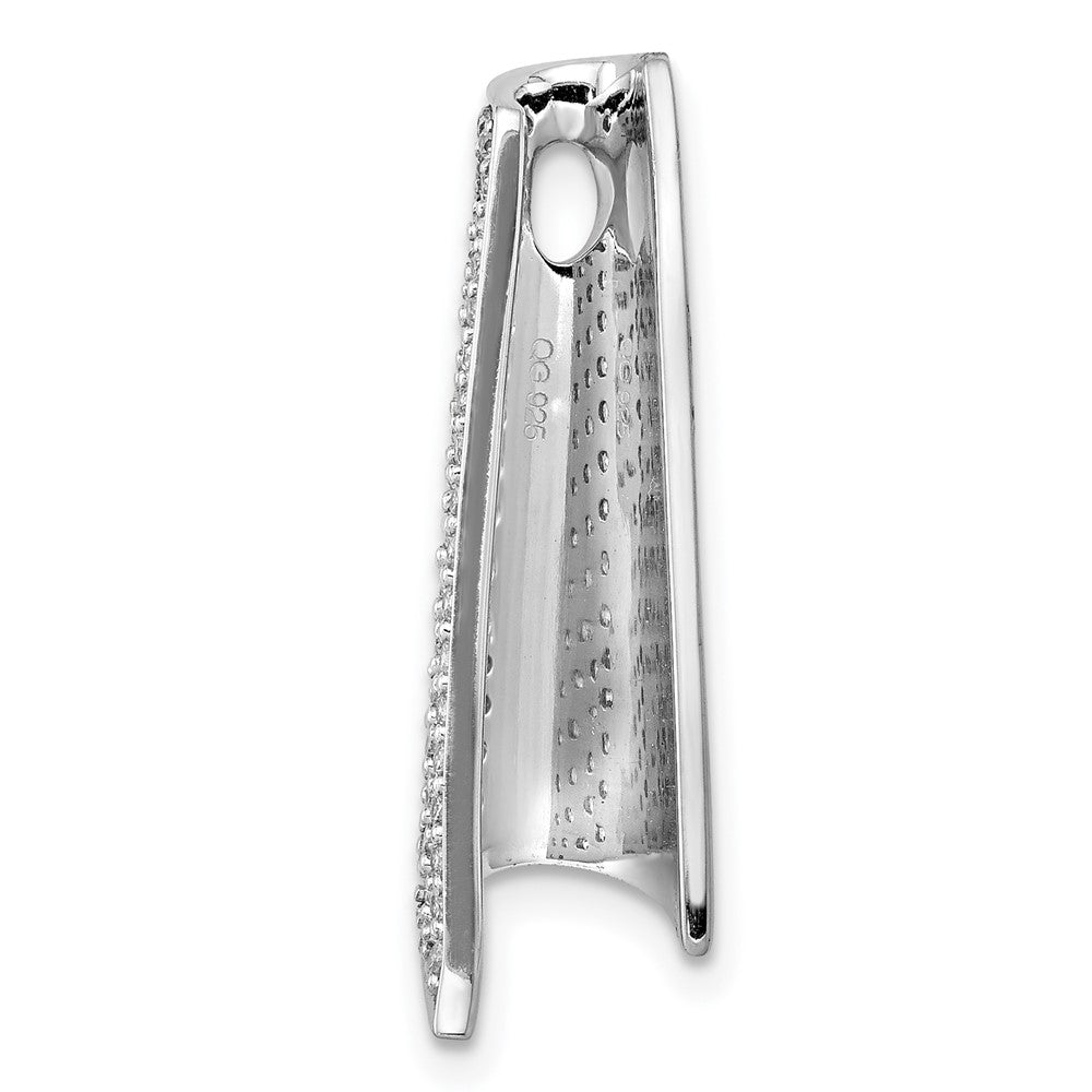 14K Weißgold 1/3ct. Echt Diamant Fantasie Kette Anhänger