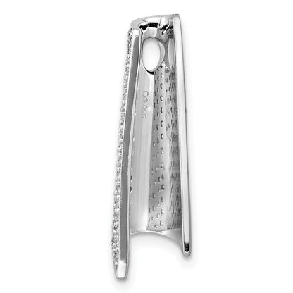 14K Weißgold 1/3ct. Echt Diamant Fantasie Kette Anhänger